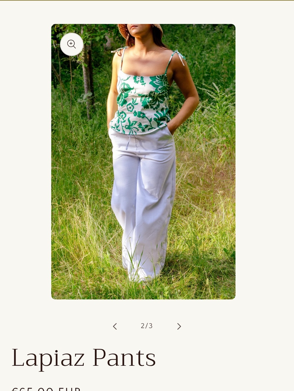 NWT 100% Cotton Lapiaz Relaxed Wide-Leg Pants Size 18!